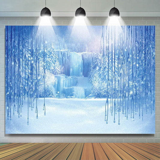 Lofaris Winter Frozen Snow Ice Photoshoot Backdrops for Children
