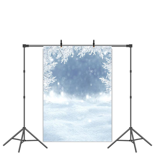 Lofaris Winter Snow Scene Bokeh Party Backdrop for Photo