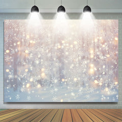 Lofaris Winter Snowflake Glitter Light Bokeh Backdrop For Party