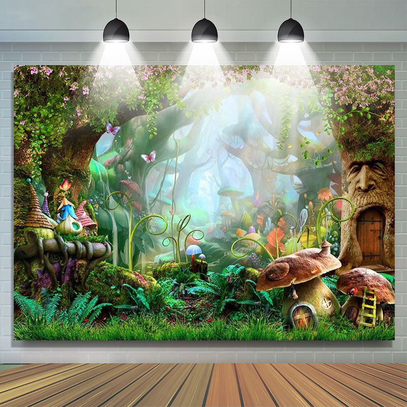 Lofaris Wonderland Forest Fairy Tale Girl Birthday Backdrop