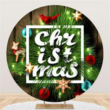 Load image into Gallery viewer, Lofaris Wood Round Chrismas Tree Backdrop For Party Decoration