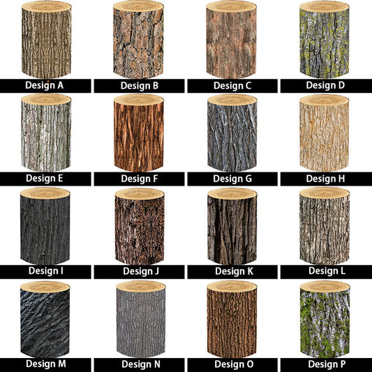 Lofaris Wooden Texture Cylinder Covers Of Various Designs For Party Decor