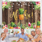 Load image into Gallery viewer, Lofaris Wooden Tropical Hawaiian summer Photoshoot backdrop