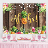 Load image into Gallery viewer, Lofaris Wooden Tropical Hawaiian summer Photoshoot backdrop