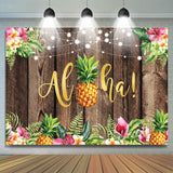 Load image into Gallery viewer, Lofaris Wooden Tropical Hawaiian summer Photoshoot backdrop