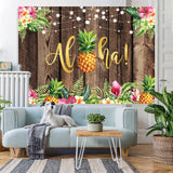 Load image into Gallery viewer, Lofaris Wooden Tropical Hawaiian summer Photoshoot backdrop