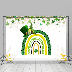 Lofaris Yellow And Green Hat Happy St. Patrick’s Day Backdrop